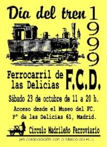 Cartel Día del Tren 1999.