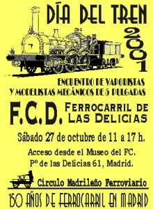 Cartel Día del Tren 2001.