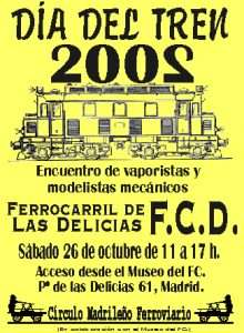 Cartel Día del Tren 2002. 