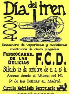 Cartel Día del Tren 2004.