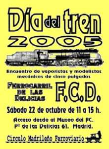 Cartel Día del Tren 2005.