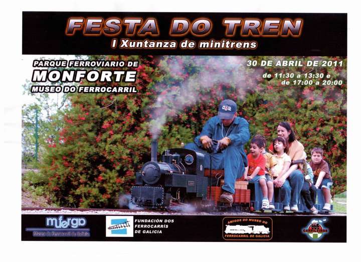 Cartel Festa do Tren 2011 (Monforte de Lemos, Lugo)