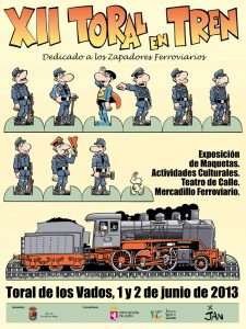 Cartel Toral en Tren 2013. 