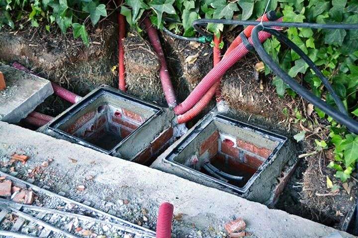 Nuevas arquetas junto a la cabecera sur de Arboleda