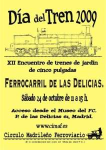 Cartel Día del Tren 2009