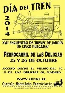 Cartel Día del Tren 2014.
