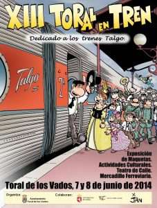 Cartel Toral en Tren 2014. 