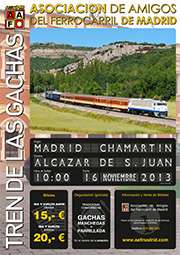 Cartel Tren de las Gachas 2013.