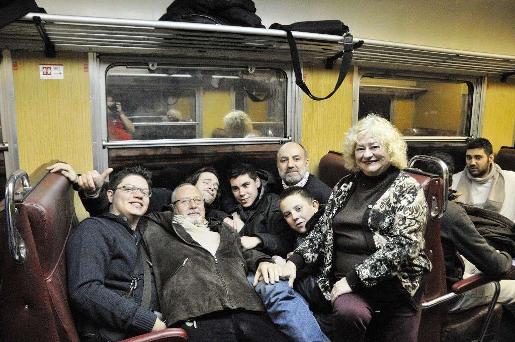 El grupo en la 440, ya camino de Madrid.