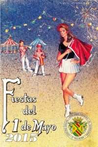 Cartel Fiestas del 1º de mayo en el Gorronal. 