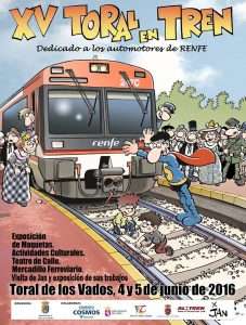 Cartel XV Toral en Tren 2016