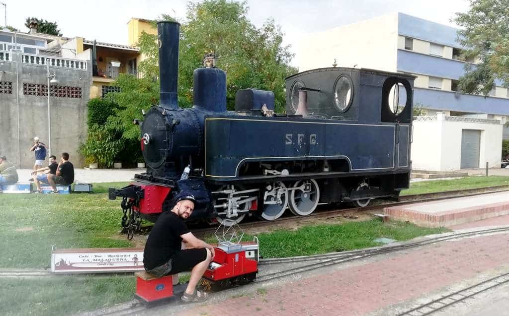 Diego, con la Lucas en Castell d'Aro