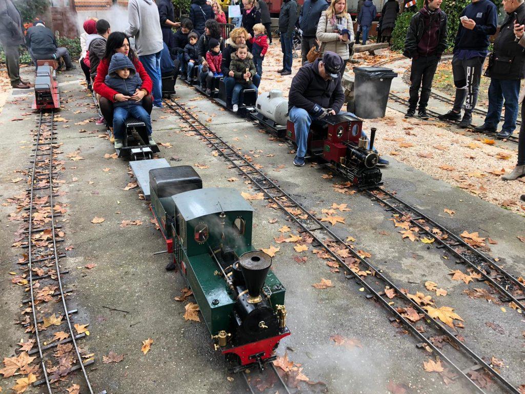 Ambiente ferroviario en Central