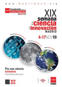 Cartel XIX Semana de la Ciencia y la Innovación de Madrid