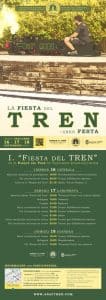 Cartel I Fiesta del Tren del Parque de Trinitarios en Pamplona