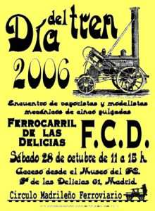 Cartel Día del Tren 2006. 