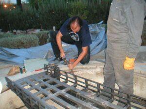 Adaptando el hueco para la placa giratoria de Torrelo