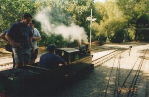 Una locomotora de vapor