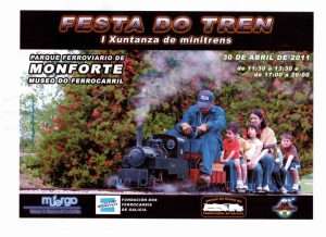 Cartel I Festa do Tren (Monforte de Lemos, Lugo)