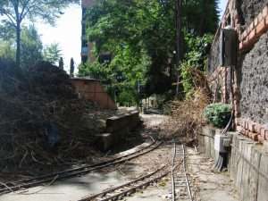 Recién quitado el túnel vegetal