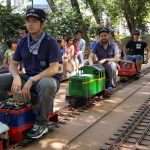 Trenes en la estación del FC de Vallparadís