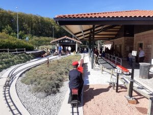 Vista de la estación y la cochera de Trinitarios