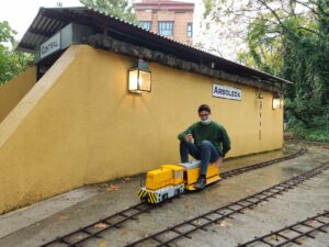 Íñigo con el AHV-5 en Arboleda